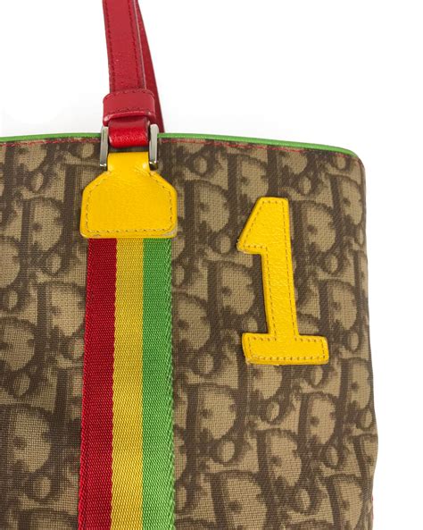 christian dior rasta monogram bag.